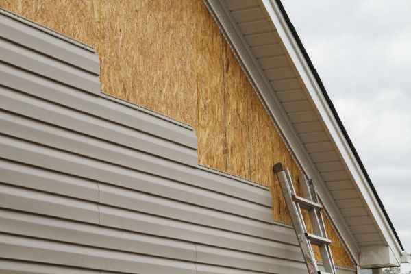 Grey Vinyl Siding Installation in Concord