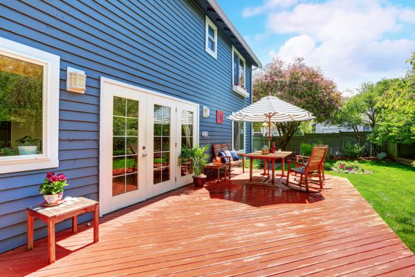 Blue Siding Installation in Concord